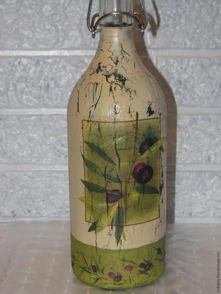 Decoupage palack olívaolaj