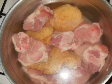 pui de casă aspic fără gelatină - cum să se pregătească de pui și de porc jellied