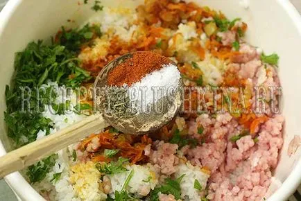 Töltött paprika darált hús és rizs recept