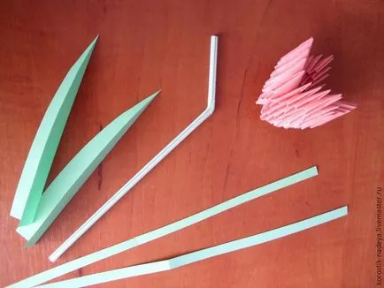 Hogyan készítsünk egy váza tulipán a szakterületen moduláris origami - Fair Masters - kézzel készített,