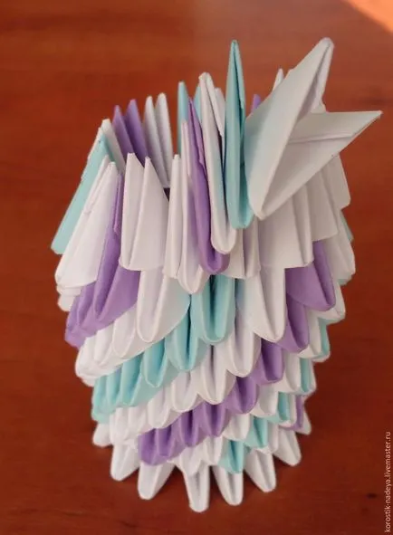 Hogyan készítsünk egy váza tulipán a szakterületen moduláris origami - Fair Masters - kézzel készített,