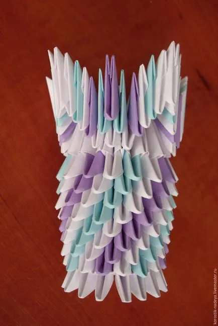 Hogyan készítsünk egy váza tulipán a szakterületen moduláris origami - Fair Masters - kézzel készített,