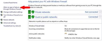 Cum de a ocoli un firewall blocat (firewall) windowsi făcut pentru a lucra prin intermediul programului