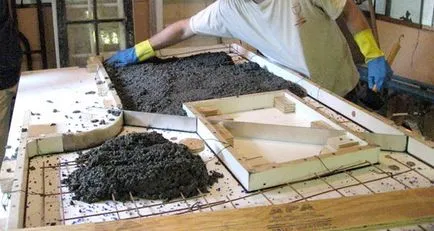 Как да направите плот от бетон с ръцете си