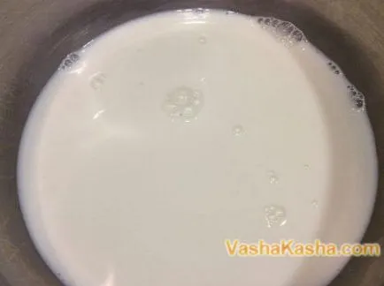 Овесена каша с мляко течност с сушат боровинки
