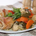 Pui cu legume - manșonul - - site-ul culinar Shate