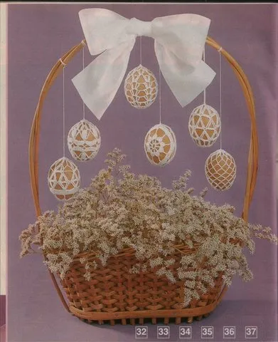 Anya Anya kötött horgolt húsvéti tojás