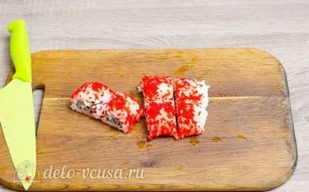 Masago Roll със сьомга и сирене - рецептата със снимка