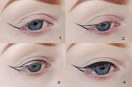 Make-up nyíl és árnyék (lépésről lépésre) - Női hely a szépségről és a kapcsolatok