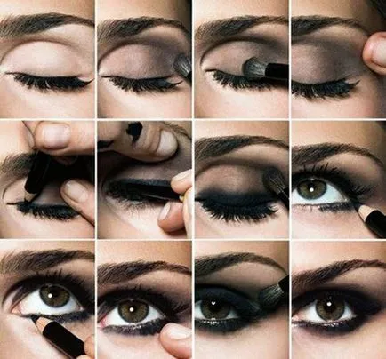 Machiaj în stilul smoky eyes