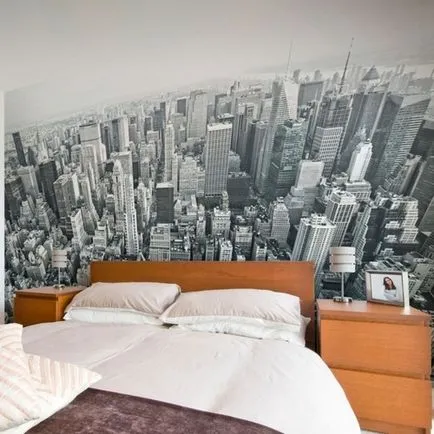 Wallpaper în dormitor Feng Shui straturilor de culoare pentru decorarea apartamentului, bucatarie, camera de zi, video și fotografii