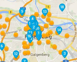 Szállodák Regensburg, Regensburg, hogy mely területeken maradni, ahol a legjobb választás a szálloda Regensburg