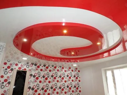 Plafonul roșu în bucătărie, plafoane besthouse