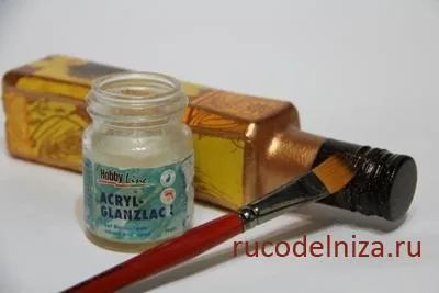 Egyszerű decoupage palack napraforgó olaj „blog” site Zanzibár házivarrónő