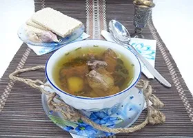 Рецепта супа бульон чернодробна