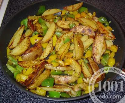 Рецепта пържени картофи със зелен фасул - пържени картофи 1001 хранителни