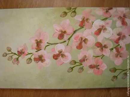 Crearea picturi acrilice de orhidee si colibri - Masters Fair - manual, lucrate manual