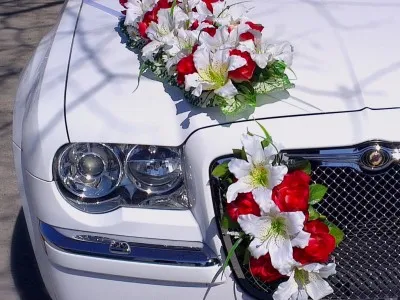 Floristica de nuntă, decorare de autoturisme pentru nunti, masini de nunta Sevastopol