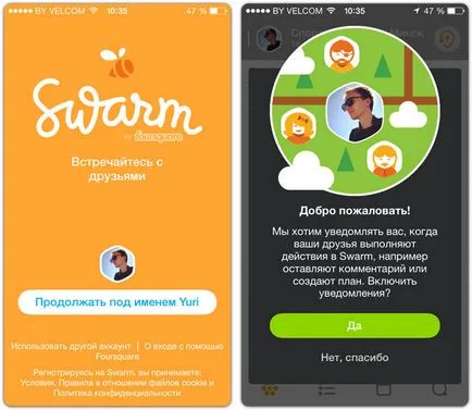 Swarm de Foursquare