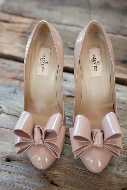 pantofi de nunta cu un arc