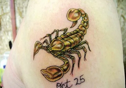 скорпион татуировка