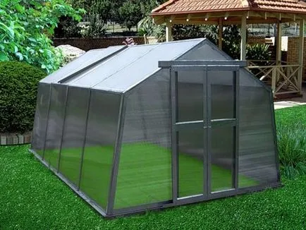 Greenhouse polikarbonát ház video saját kezűleg, rajzok