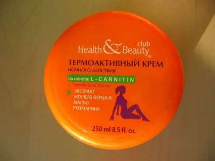 Thermo éjszakai krém egészségügyi cselekvési test - Beauty klub Magrão -, fényképek és ár