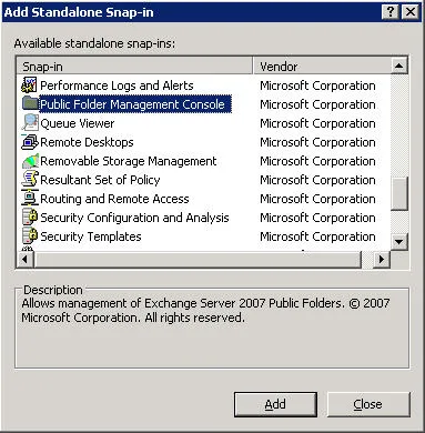 managementul dosar comun Exchange Server 2007 Service Pack 1 beta