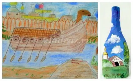 Рисуване урок Ден на победата - 9 май за деца 3-4-5 години постепенно със снимки