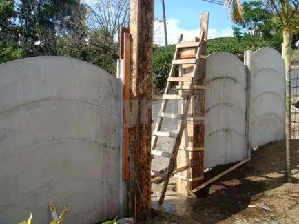 Instalarea gard de beton, face propriile mâini!