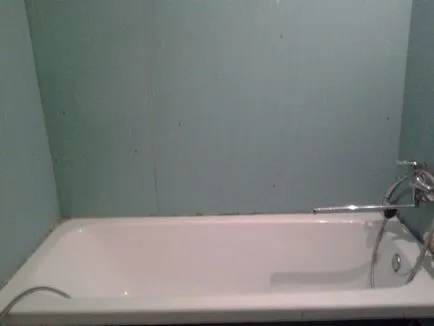Привеждането в съответствие на стените в банята под плочката
