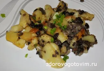 Пържени картофи с гъби, велик готвач