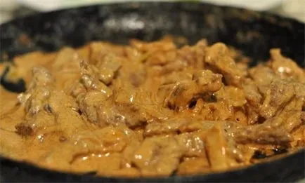 6 Variante stroganoff de vită