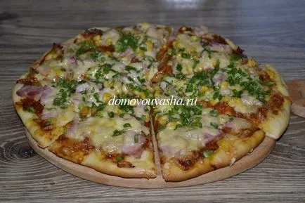 Rapid élesztős tészta pizza (vékony, finom)