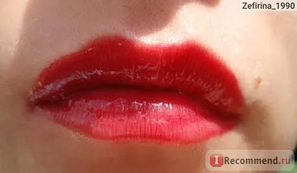 Lip Gloss Bourjois effet 3D - «stacojiu roșu buze lucioase luciu foto, recenzii Swatch“