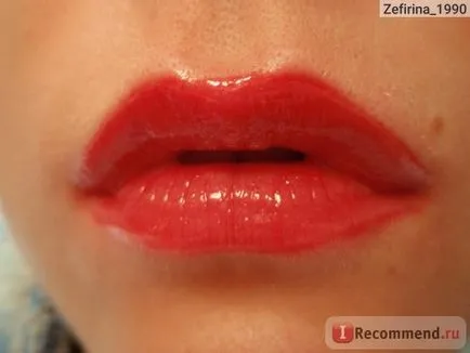 Lip Gloss Bourjois effet 3D - «stacojiu roșu buze lucioase luciu foto, recenzii Swatch“