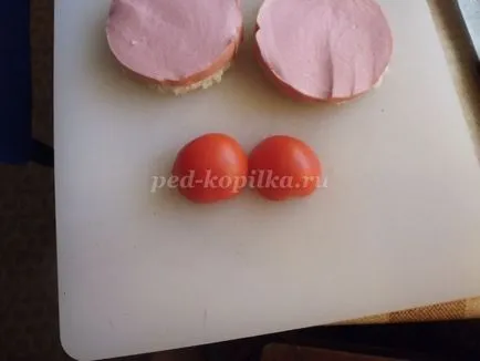 Сандвичи калинка с домати