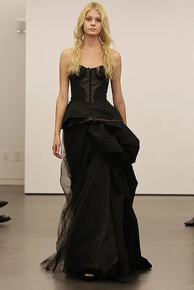 Rochii de mireasa Negru 2012 de vera wang, stil proaspat