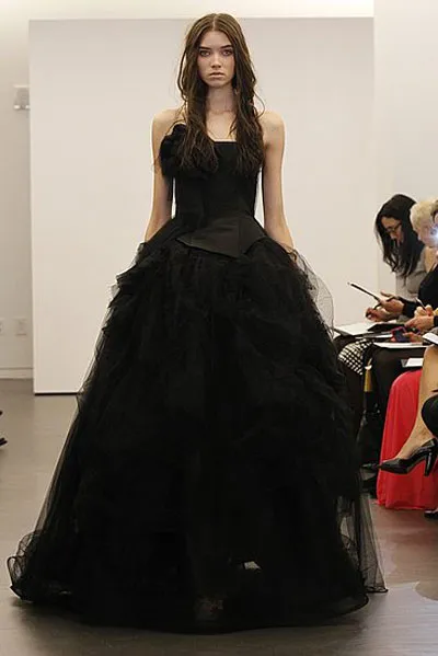 Rochii de mireasa Negru 2012 de vera wang, stil proaspat