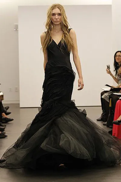 Rochii de mireasa Negru 2012 de vera wang, stil proaspat