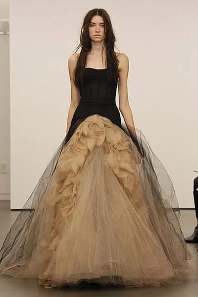 Rochii de mireasa Negru 2012 de vera wang, stil proaspat