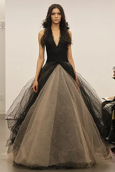 Rochii de mireasa Negru 2012 de vera wang, stil proaspat