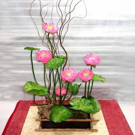 decoratiuni florale în spiritul japonez Ikebana