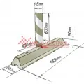 componenta rutieră Deliniator (separator)