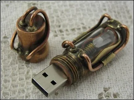 Elite USB flash meghajtó a stílus steampunk gőz magic