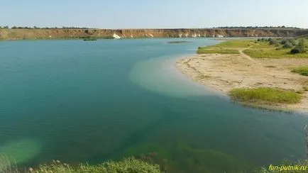 Синьото езеро в Самара - живописно кариера, живеят интересно