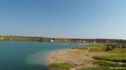 Синьото езеро в Самара - живописно кариера, живеят интересно