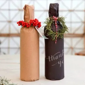 Идеи за това как да се опаковат в бутилката подарък
