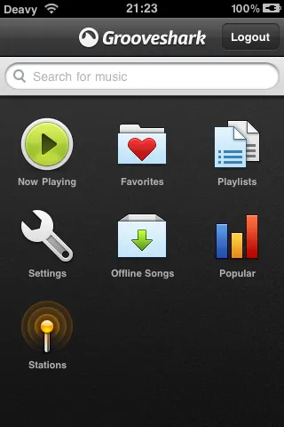 Grooveshark и тяхното приложение за iphone, блог за Mac, iphone, IPAD и други ябълка трикове