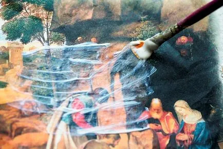 Idigo ^ _ ^ имитация стенописи 